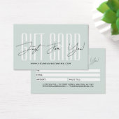 Modern script typography business gift card  visitekaartje (Bureau)