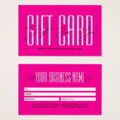 Modern script typography business gift card  visitekaartje (Voorkant /achterkant)