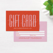 Modern script typography business gift card  visitekaartje (Bureau)