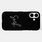 Modern Script Typography Monogram Case-Mate iPhone Case (Achterkant (horizontaal))