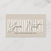 Modern script typography professional reminder afsprakenkaartje (Voorkant)