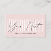 Modern script typography professional reminder afsprakenkaartje (Voorkant)