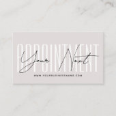 Modern script typography professional reminder afsprakenkaartje (Voorkant)