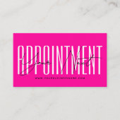 Modern script typography professional reminder afsprakenkaartje (Voorkant)