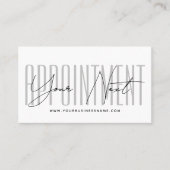 Modern script typography professional reminder afsprakenkaartje (Voorkant)