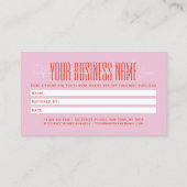 Modern script typography share the love aanbevelingskaartje (Achterkant)