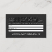 Modern script typography share the love aanbevelingskaartje (Achterkant)