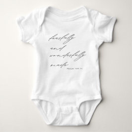 Modern script, vloeiend en waanzinnig Christelijk Romper