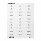 Modern Script Vrijgezellenfeest Bow-adres Etiket (Full Sheet)