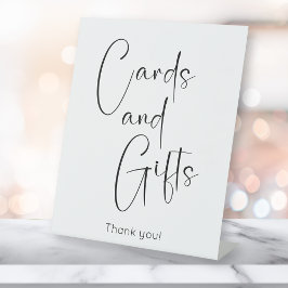 Modern Script Vrijgezellenfeest Kaarten en geschen Reclamebord Met Voetstuk