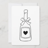 Modern Script Vrijgezellenfeest Pickleball & Prose Kaart (Achterkant)