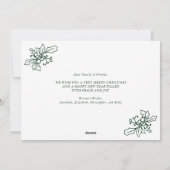 Modern Script Vrolijk Kerstfeest Fotocollage Feestdagenkaart (Achterkant)