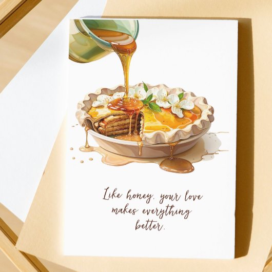 Modern Script Waterverf Floral Recept Moederdag Kaart