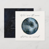 Modern script waterverf Moonster hemelsnaam (Voorkant / Achterkant)