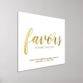 Modern Script Wedding Favors Gold Folie Afdrukken (Laagn)