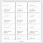 Modern script wedding guest address labels (Vel)