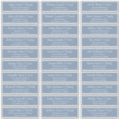 Modern Script Wedding Guest Names Adres Sticker (Voorkant)