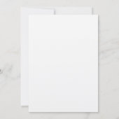 Modern Script Wedding Invitation Kraft Kaart (Achterkant)