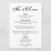 Modern Script Wedding Menu (Voorkant)