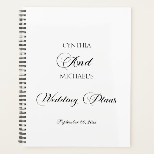 Modern Script Wedding Planner (Voorkant)
