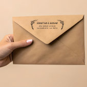 Modern Script Wedding Zelfinktende Stempel