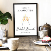 Modern script | Welkomstteken van Bridal Brunch Poster