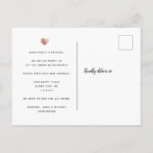 Modern Script We've Moved Rose Gold Photo Moving Aankondigingskaart (Achterkant)