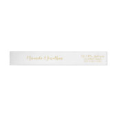 Modern Script Wit en Goud Bruiloft (Individueel)