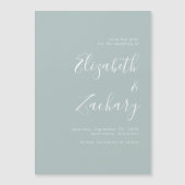 Modern Script Zee Glass Green Sla de datum op (Voorkant)