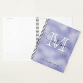 Modern script zeer Peri Paarse Foil Monogram Planner (Display)