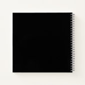Modern Script Zwart Goud 60e Verjaardag Gast Notitieboek (Achterkant)