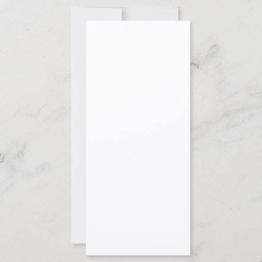 Modern Script Zwart & Wit | Bruiloft Menu Kaart (Achterkant)