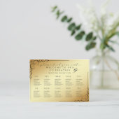 Modern Seating Arrangement Template - Editable Cla Visitekaartje (Staand voorkant)