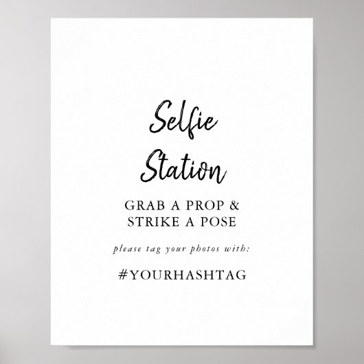 Modern Selfie Statie Bord Poster (Voorkant)