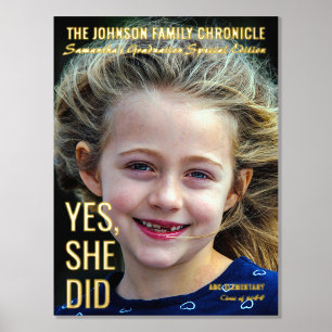 Modern Senior Afstuderen Magazine Hoesje Afstudeer Folie Afdrukken