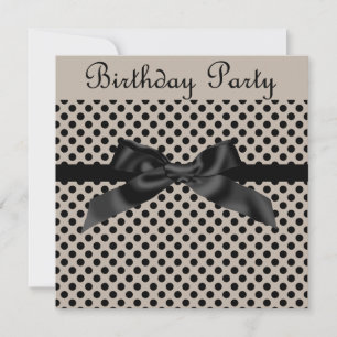 MODERN SEPIA SPOT BOW PARTIJINVITATIE KAART