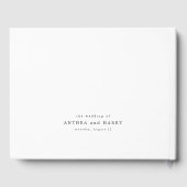 Modern Serif Typography Editorial Wedding Gastenboek (Achterkant)