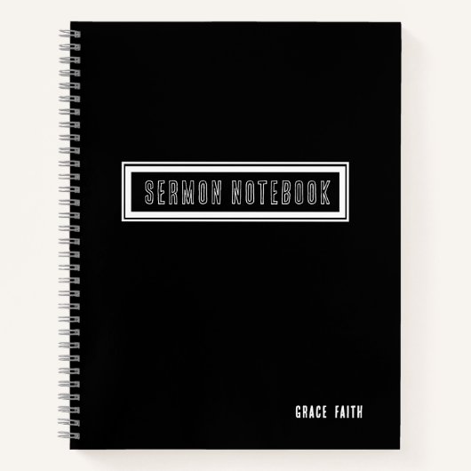 Modern Sermon Notitieboek (Voorkant)