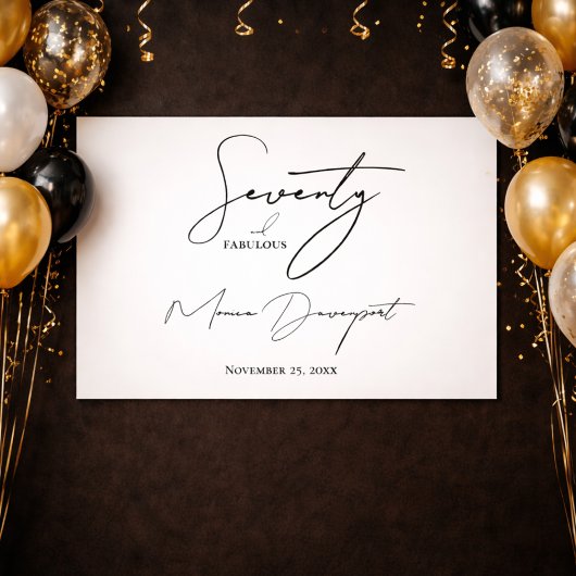 Modern Seventy and Fabulous  Poster