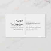 Modern Shades of Grey Visitekaartje (Achterkant)