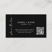 Modern Share The Love QR Code Carte Mariage Photos (Devant)