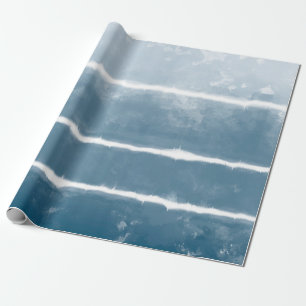Modern Shibori Ombre Retro Tie Dye Hippie Indigo Cadeaupapier