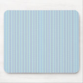 Modern Shimmering Blue Striped Mousepad Muismat (Voorkant)