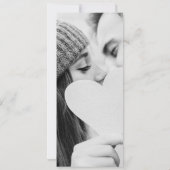 Modern Signature Script Foto Bruiloft Kaart (Achterkant)