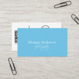 Modern Signature Script QR Code Social Visitekaartje