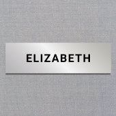 Modern Silver Employee Naamplaatje