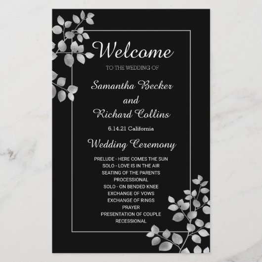 Modern Silver Floral (Voorkant)