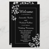 Modern Silver Floral (Voorkant / Achterkant)