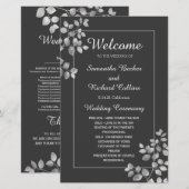 Modern Silver Floral (Voorkant / Achterkant)