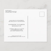 Modern Silver Foil Foto Graduation Party Aankondigingskaart (Achterkant)